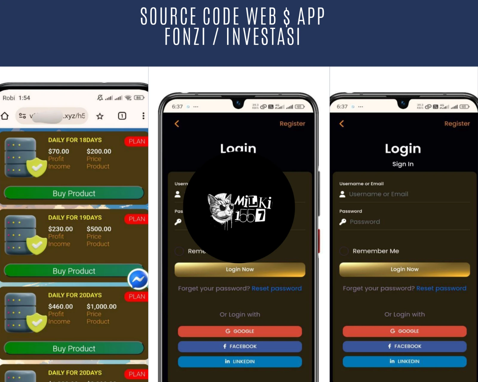 Terima Jasa Pembuatan Website Fonzi / Investasi ( PART 102 ) - Ponzi & Slot