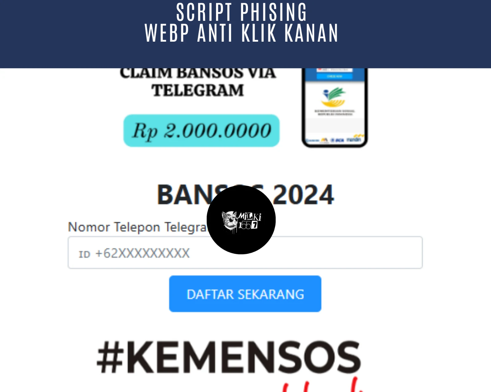 Jasa Pembuatan WebP Bergaransi ( PART 12 ) - Phising Website