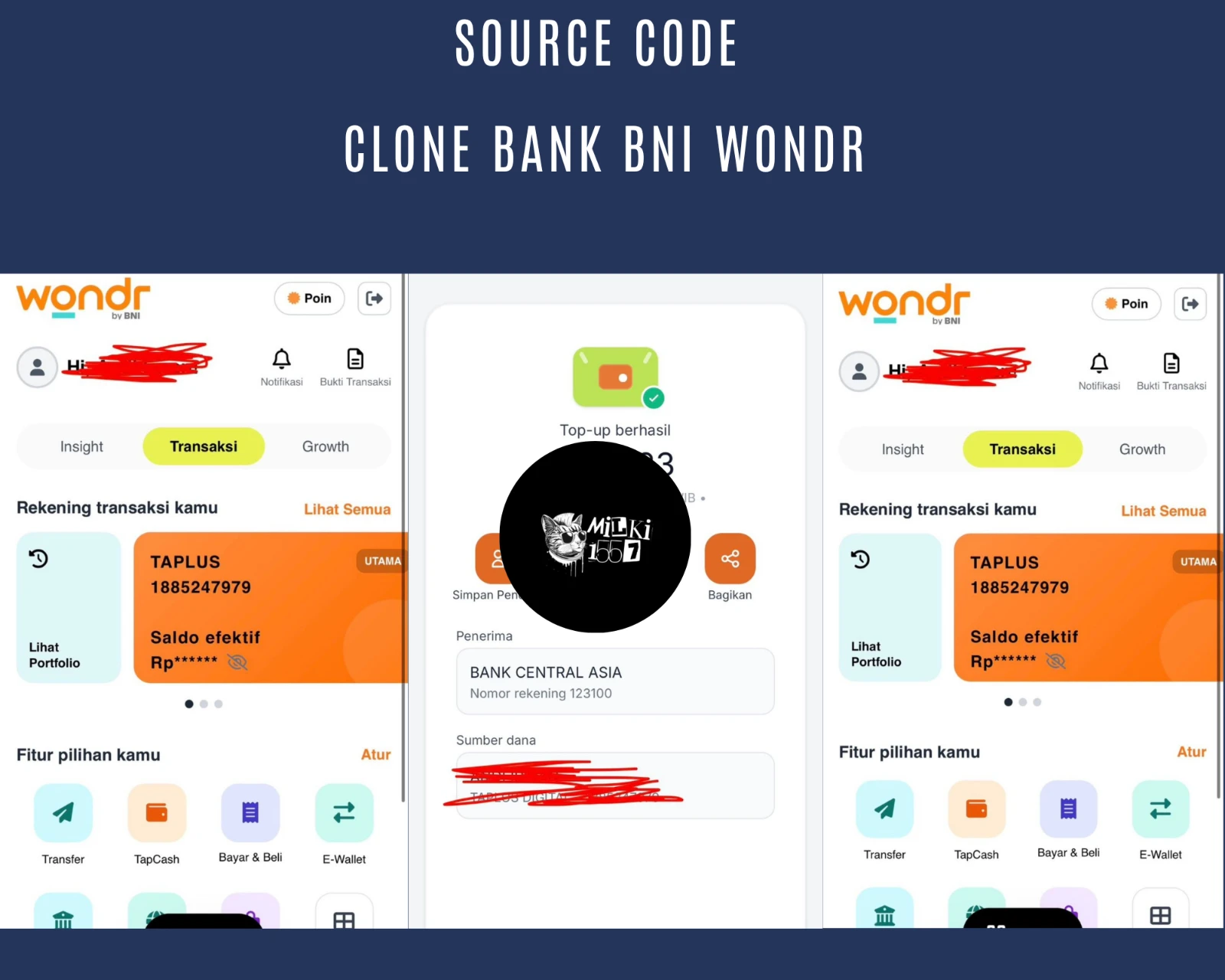 Clone App Bni Wondr - Website Custom